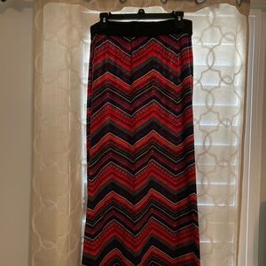 Cato Long Maxi A-line Skirt Size M Medium Geometric